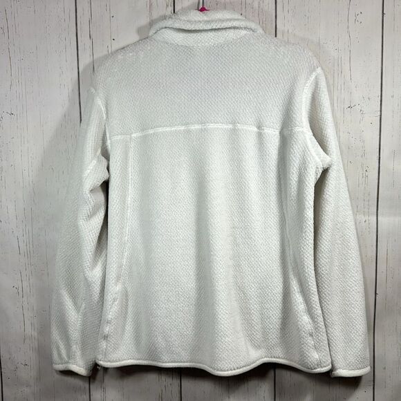Patagonia Womens Re Tool Snap T Pullover Sweatshirt Size L Cream Kangaroo Pocket - Picture 16 of 16